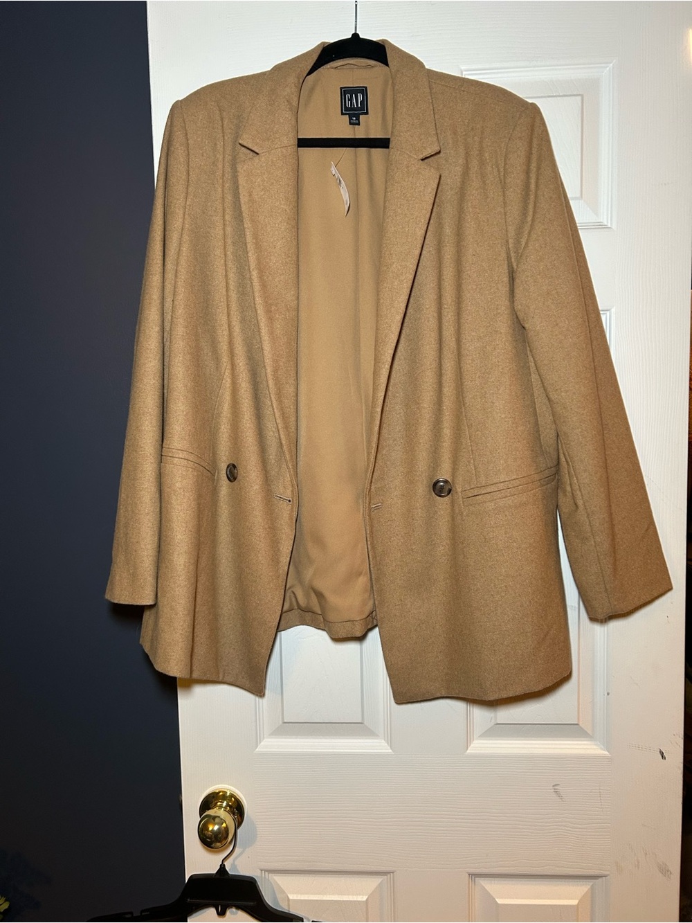 GAP Tan Single-Breasted Blazer